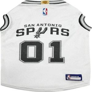 반려동물 최초의 공식 NBA 샌안토니오 팀 컬러 개와 고양이를 위한 로드 유니폼 출시 편안한 신축성 소재