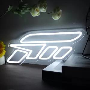 벽 장식용 핀랑두 경주용 자동차 네온사인 맨 동굴 차고 게임룸 침실 디밍 가능한 USB 파워 레이싱 스타일