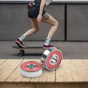 8Pcs ABEC11 608 스케이트 보드 베어링 고속 롤러 스쿠터 휠 저소음 스틸 액세서리