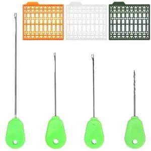 7pcs 잉어 낚시 액세서리 Boilies 미끼 드릴 바늘 머리 장비 Stringer 도구 stoppers