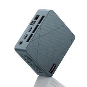 게임 E2 플러스 미니 PC AMD Ryzen 5 3501U 8GB RAM 256GB SSD | USB-C 및 듀얼 HDMI, 기가비트 이더넷, 사무실, 비즈니스 및 스터디용 컴팩트 데스크톱을 통한 트리플 4K 디스플레이