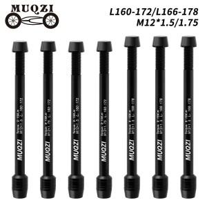 MUQZI 트레이너 스루 액슬 M12 x 1.5/1.75 스레드 실내 자전거 스탠드 어댑터 포크 예리한트 꼬치