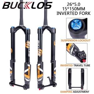 BUCKLOS 26*5.0 자전거  서스펜션 포크 15*150MM 26인치 스노우 비치 5.0 타이어