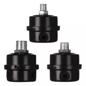 1pcs 플라스틱 공기 압축기 머플러 12.5mm/16mm/20mm 프리 액세서리 소음 필터 블랙