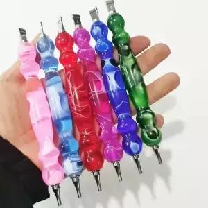 DIY 다이아몬드 아트 도구 드릴 펜 스레드 디자인의 새로운 수지 교체 가능한 여러 팁 페인팅 액세서리