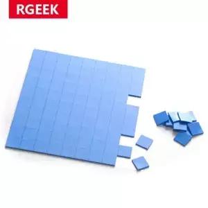 RGeek 열 패드 냉각 전도성 실리콘 G C 방열판 100*100mm*0.5mm 파란색 슬라이스 쿨러