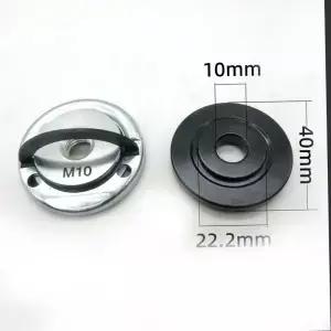 5 가지 유형 2pcs M10 나사 앵글 그라인더 내부 외부 플랜지 너트 세트 도구 퀵 릴리스 자동 프레싱