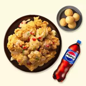 [자담치킨] 맵슐랭치킨(마일드)+치즈볼+콜라1.25L