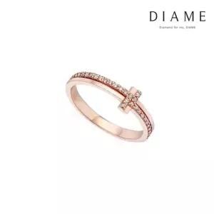 다이아미 이터널 크로사 18K골드 랩그로운 다이아몬드 커플링 여성용) FGDRF1397WLAB
