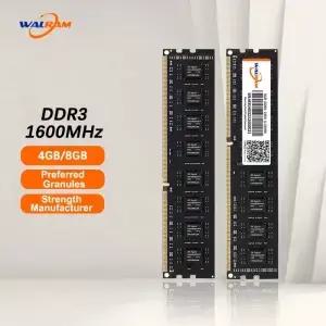 Walram DDR3 메모리 데스크탑 RAM 8GB 1.5V 240 핀 1600MHz PC3 Um M