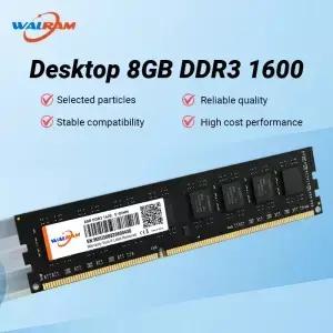 왈람 메모리아 램 DDR3 1600MHz 3 8GB 1.5V CL11 240핀 M 데스크탑 컴퓨터 내장 PC용