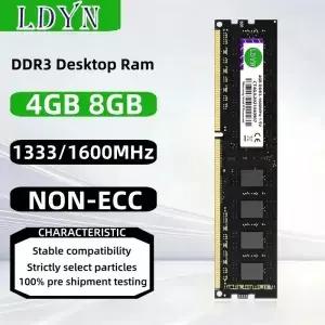 DDR3 4GB 데스크탑 메모리 램 133hz 1600Mhz PC3 10600 12800 1.5V 240핀 컴퓨터 비ECC M
