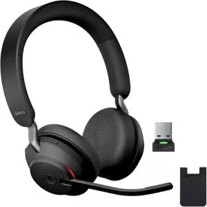 자브라 Evolve26 65 무선 헤드셋 인증 MS Teams Bluetooth 동글 Zoom Meet 재택근무에 이상적 전화 통화