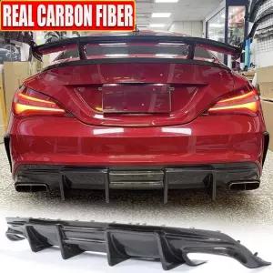W117 C117 CLA250 CLA45 13-19 바디킷 리얼 카본 리어 범퍼 디퓨저 호