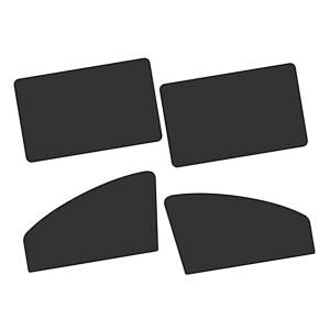 컬리시 4 PCS 자동차 창문 그늘막, 라이트 블록 프라이버시 커튼, 단열 측면 암막 커버, 대부분의 차량을 위한 유니버설 인테리어 액세서리(블랙)