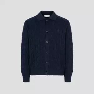 빈폴 멘 SS26케이블 칼라넥 카디건 - 네이비 BC615AC13R 329507