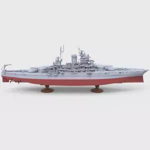 MRY-SFW 1/1200 밀리터리 모델 키트 USS 뉴멕시코 클래스 미시시피 (BB-41) 1945 전함 풀 헐