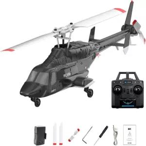 A61 미니 AIR-Wolf RC 헬리콥터 - 자이로 안정화 고도 유지 모듈식 배터리 초보자 및 애호가를 위한 간편한