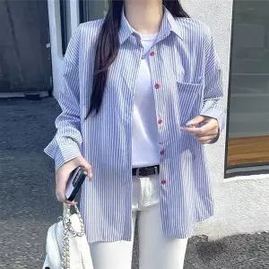 제이로그 스프 셔츠 남방 블라우스 레드너NB