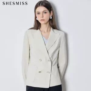 [쉬즈미스(SHESMISS)] 고퀄리티 브리즈 썸머 클래식 더블 재킷 (택가격: 338000원)