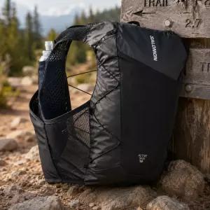 SALOMON 살로몬 ACTIVE SKIN 12 SET 하이드레이션 러닝 베스트 M사이즈 블랙