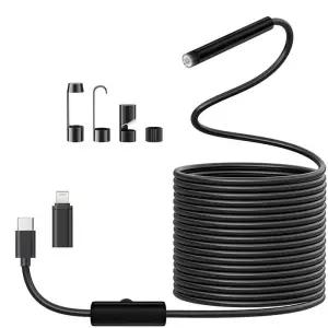 배관내시경카메라 8mm 렌즈 산업용 내시경 iPhone Ipad SAMSUNG 삼성용 Led 조명 Ip67 방수 카메라 1920p