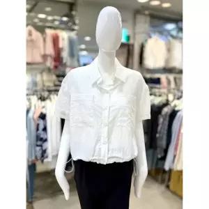 조이너스_노원점 밑단 스트링 카라넥 셔츠형 재킷 JAFU6WJK500