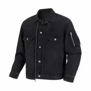 사카이 Denim x Nylon Twill Jacket SCM-205 001) 데님 x 나일론 트윌 자켓)