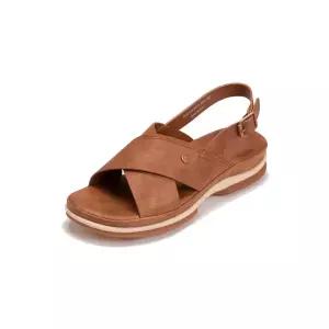 [롯데백화점]에스콰이아 여성화 쿠션UP 발편한 논슬립 컴포트 샌들 4cm (구두헤라+양말증정) EQEMSD870