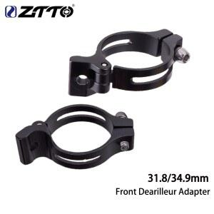자전거행어 ZTTO 자전거 앞 변속기 클램프 어댑터 온 알루미늄 34 합금 31 8MM 컨버터 접이식 도로 9MM 브레이즈
