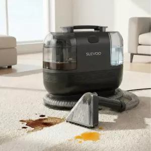 Slevoo 휴대용 카펫 클리너 500W 20Kpa 실내 청소기 애완동물 얼룩 자동차 내부 계단 경량 7.27파운드