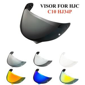 HJC C10 HJ34P 용 헬멧 바이저 렌즈 Visera Anti-UV Anti-Scratch 방진 윈드 쉴드 바이크 오토바이 액세서