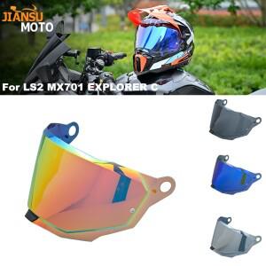 MX701 LS2 EXPLORER C 모토크로스 탈부착식 랠리 오프로드 모터사이클 헬멧 교체용 바이저 추가 보호 렌즈