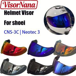 SHOEI 호환 Neotec 3 CNS-3C 헬멧 바이저 렌즈 윈드실드 선쉐이드 교체용 쉴드 카스코 모토 액세서리 카파