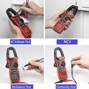 HT208 206 디지털 클램프 미터 Pro 1000A AC DC 전류 True RMS 펜치 VFD REL 옴 커패시터 테스터