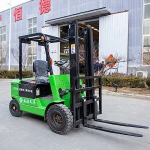 CE 인증 1500kg 완전 전동 지게차 소형 4륜 전기 저소음 실내 창고용