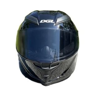 바이크 오토바이 풀 페이스 헬멧 승마 스포일러 남여 Casque DOT 승인  DGL  밝은 검정색
