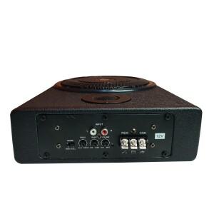 내구성이 뛰어난 고출력 12V, 고음역 액티브 우든 레더 사운드 시스템 8인치 차량용 초슬림 시트 서브우퍼