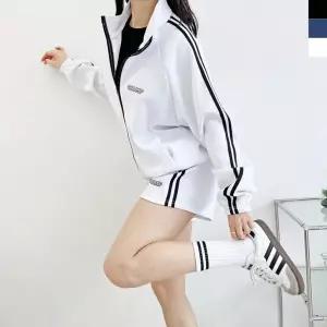 ACC SF1029W-SS1011W 여자 투라인 트랙 집업 트레이닝 자켓 3부 반바지 숏팬츠 세트
