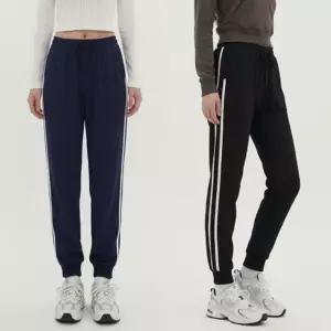 면 면바지 세미 스판 허리밴딩 긴바지 배기팬츠 코디
