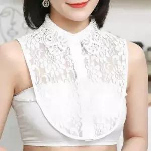 레이스카라 여성 셔츠 페이크카라 탈부착 넥카라 가짜카라 레이스넥카라 레이스카라