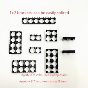 21700 배터리 홀더 브래킷 플라스틱 2x3x3x4 4x5 셀 스페이서 방사 쉘 팩 DIY 액세서리