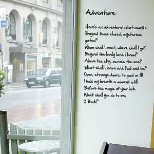 그래픽벽장식 모험 레터링스티커 포인트스티커 데코 시트지 인테리어소품 포인트