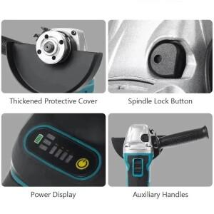 Makita DGA404 무선 브러시리스 앵글 그라인더 연마 절단기 전동 공구 18V 배터리와 호환 가능 100mm/125m