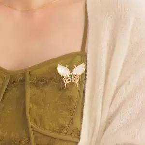 브로치 나비브로치 브로치 고급 나비 옷핀 다이아몬드 정장 코트 매너핀