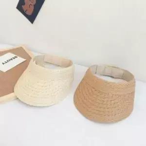 유아 키즈 아동 라탄 썬캡 돌돌이 여름 밀짚 모자