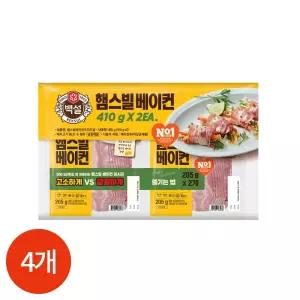 CL 백설 햄스빌 베이컨 205g x 4개