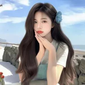 올다 긴머리 웨이브 여성 가발 SD-250309