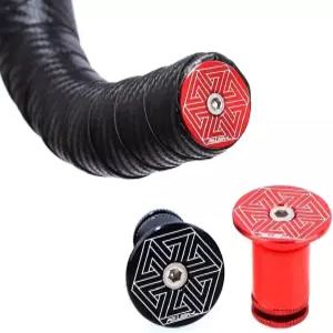 핸들바 그립 엔드 캡스 대부분의 자전거 산악 로드 바이크 MTB BMX 두 가지 색상 옵션 2 PCS/팩용 플러그