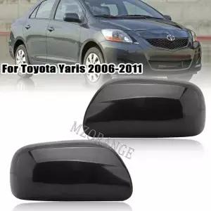 Toyota Yaris 용 사이드 미러 커버 캡 2006 2007 2008 2009 2010 2011 도어 윙 백미러 액세서리